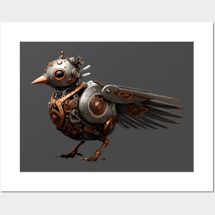 Steampunk Bird Posters and Art